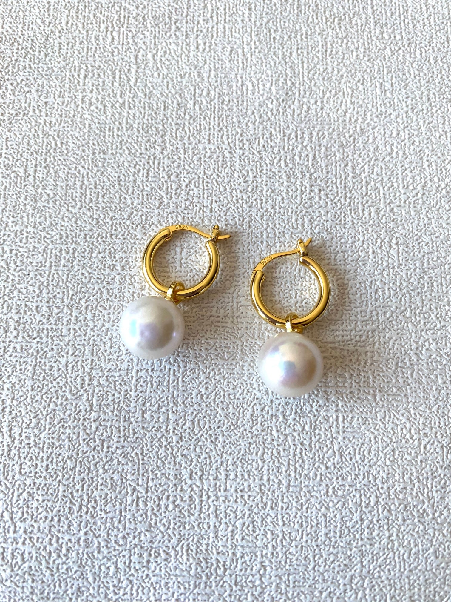 Natural Baroque Drop Pearl Earrings