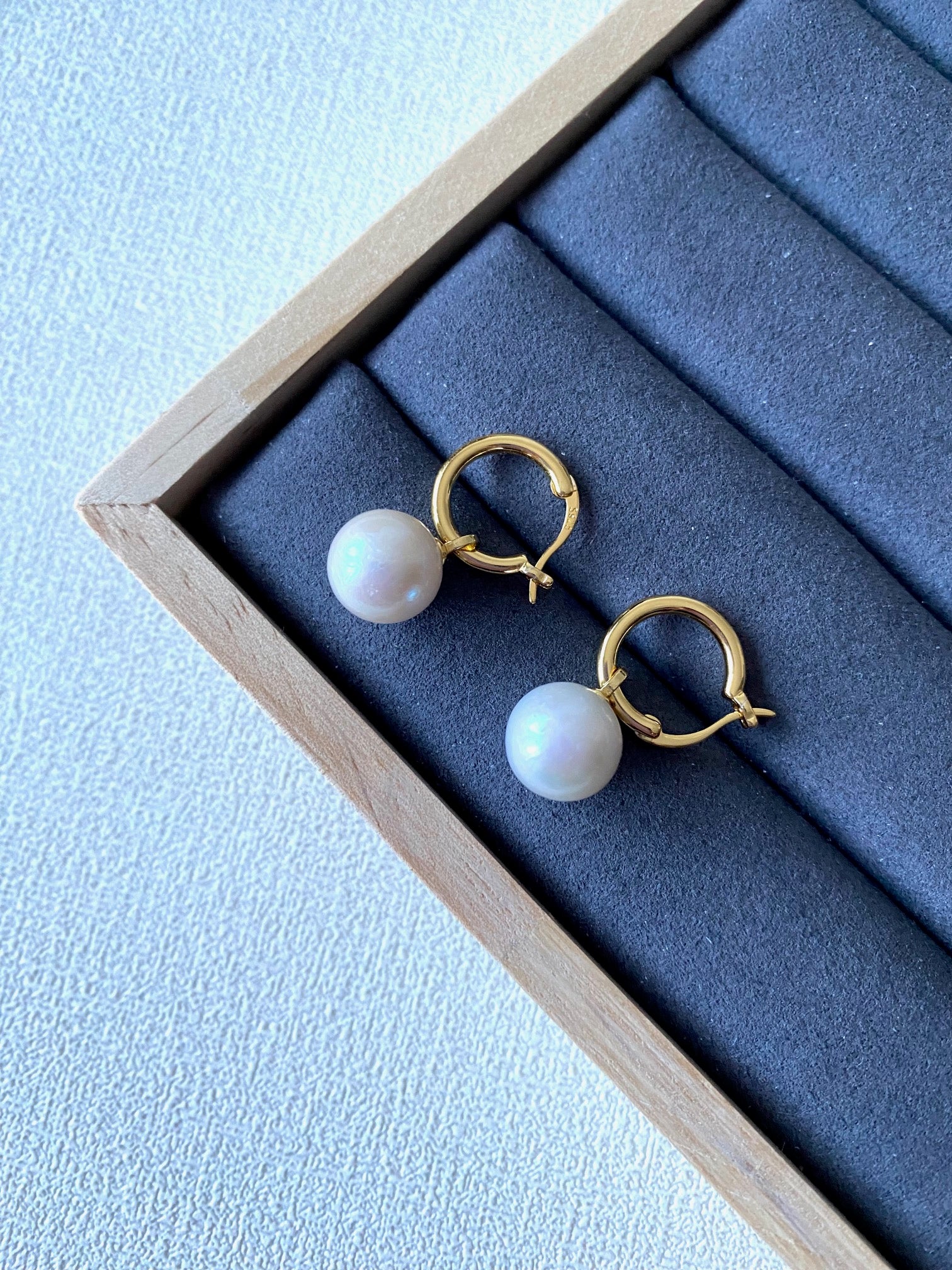 Natural Baroque Drop Pearl Earrings