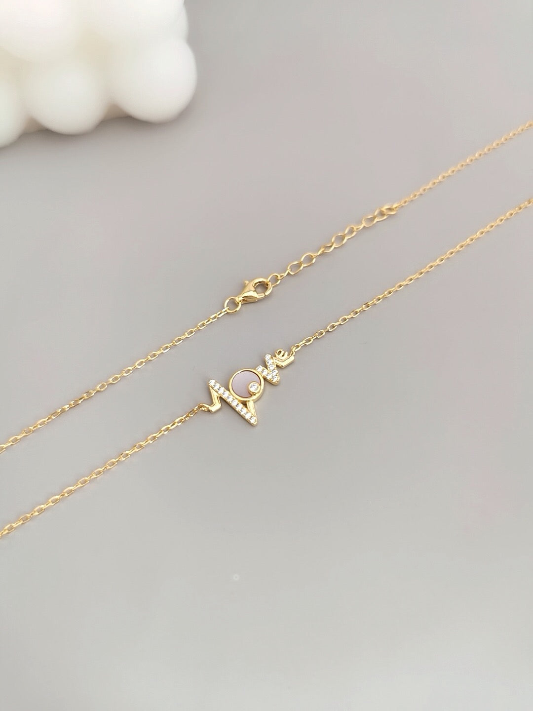 Love like a tide – “Love” Necklace and Earring Set