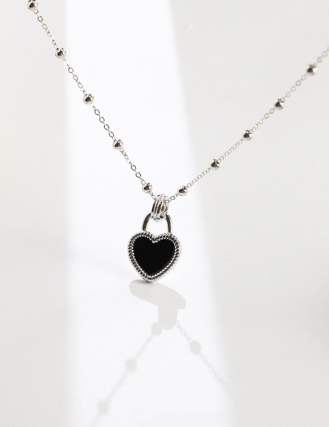 T'amo Enamel Heart Necklace