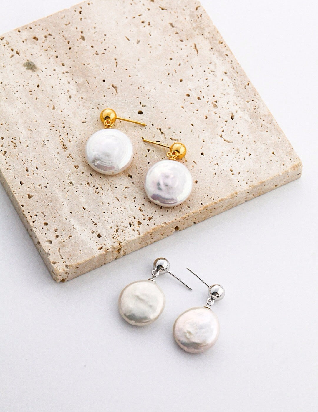 Natural Baroque Pearl Set - Bracelet and Earrings