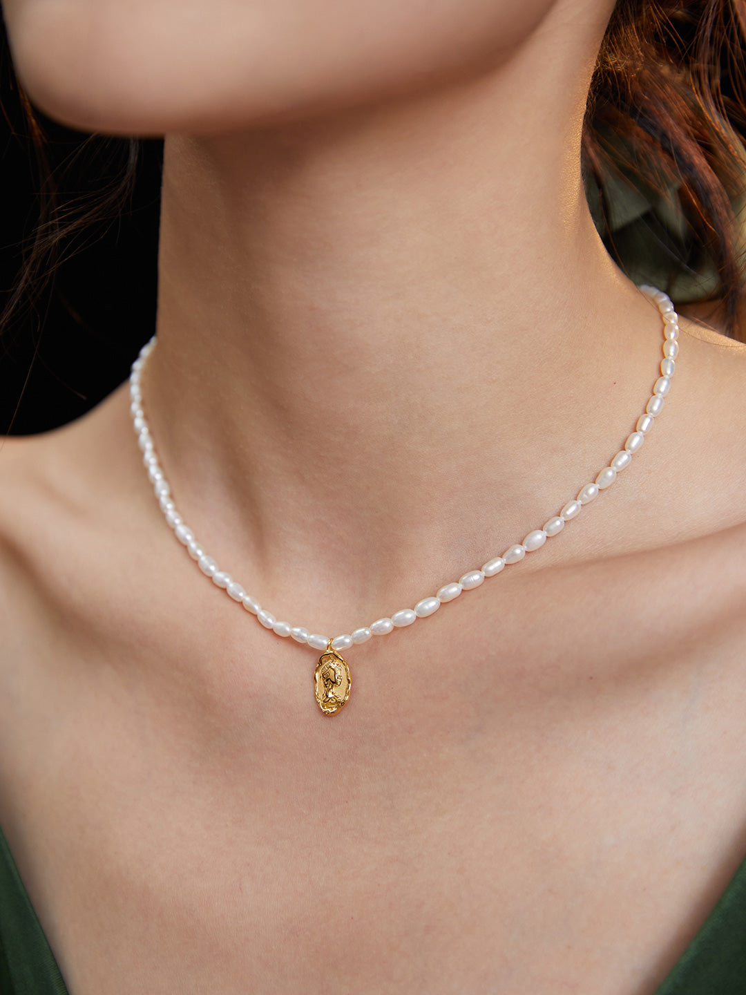 Natural Pearl Pendant Necklace – Goddness