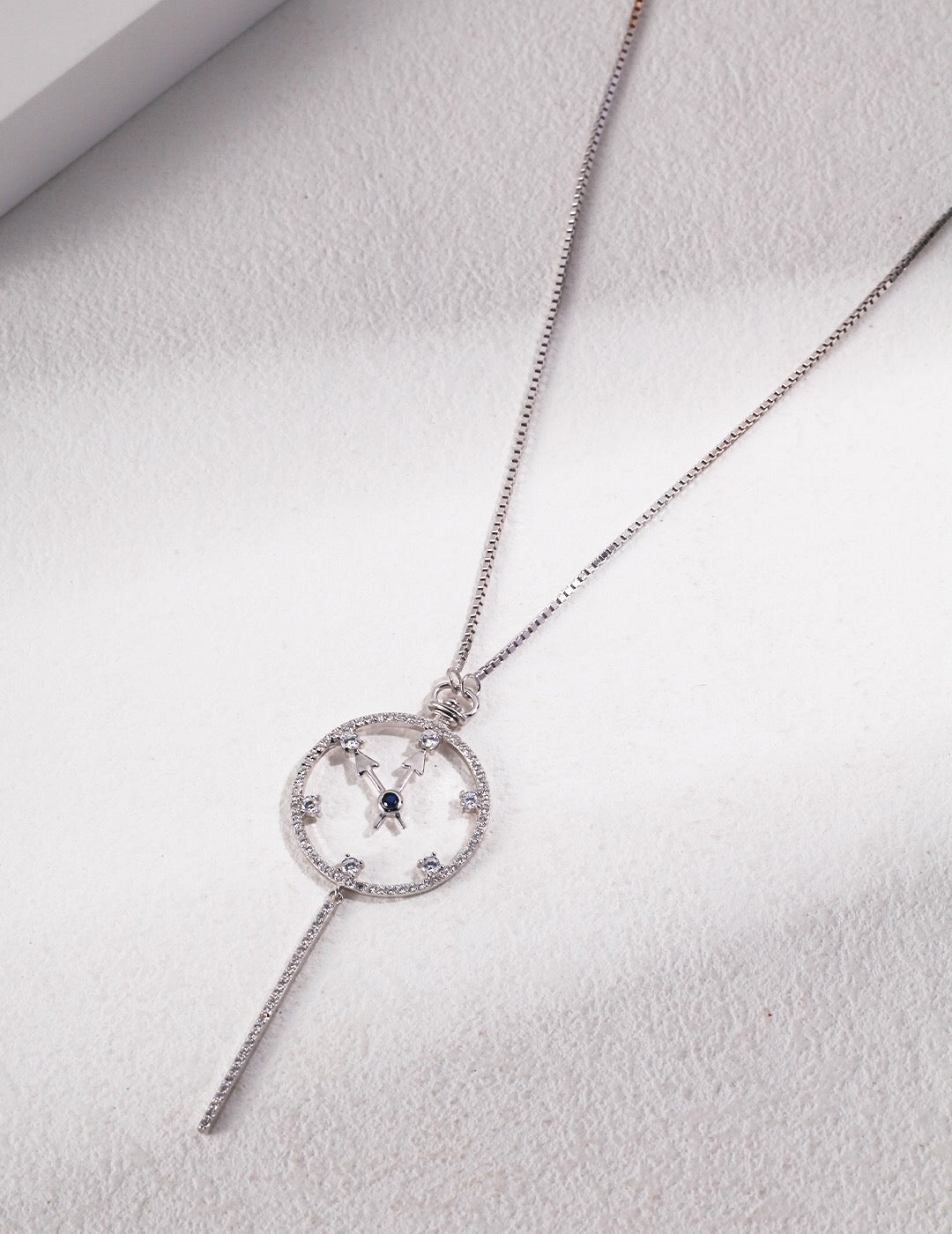 Timeless Eternity Pendent Necklace - Clock