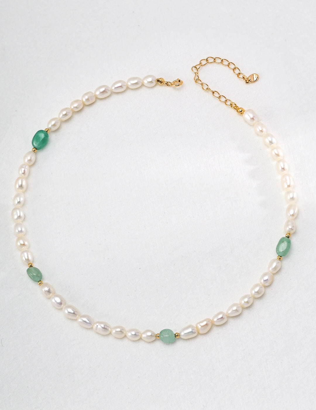 Natural Pearl and Jade Pendant Necklace