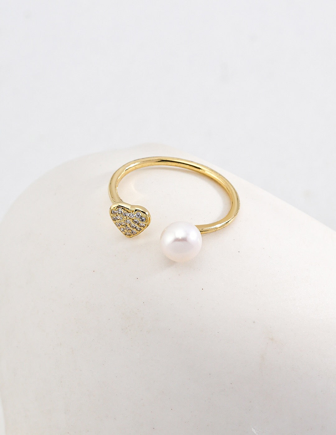 Sweetheart Pearl Ring