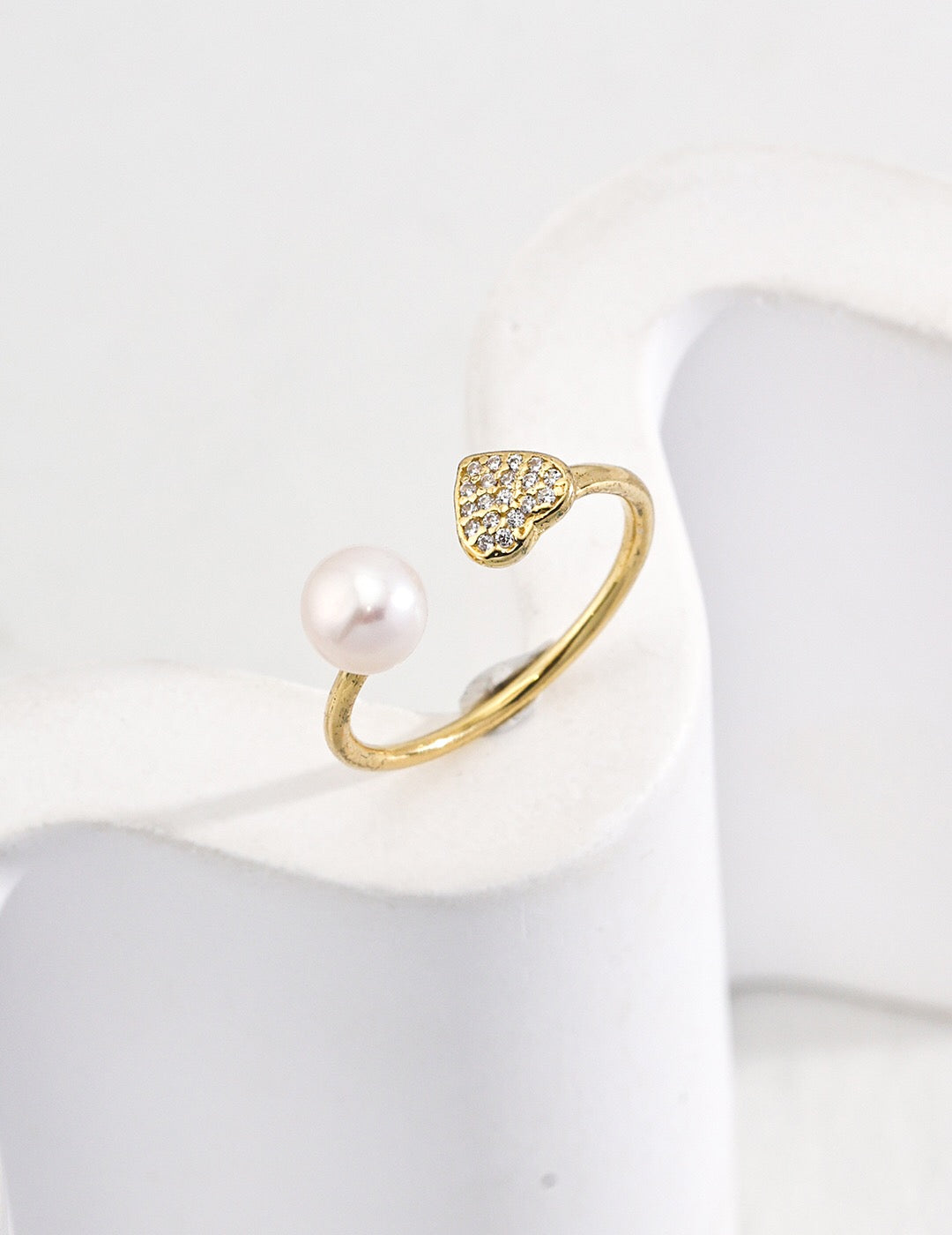 Sweetheart Pearl Ring