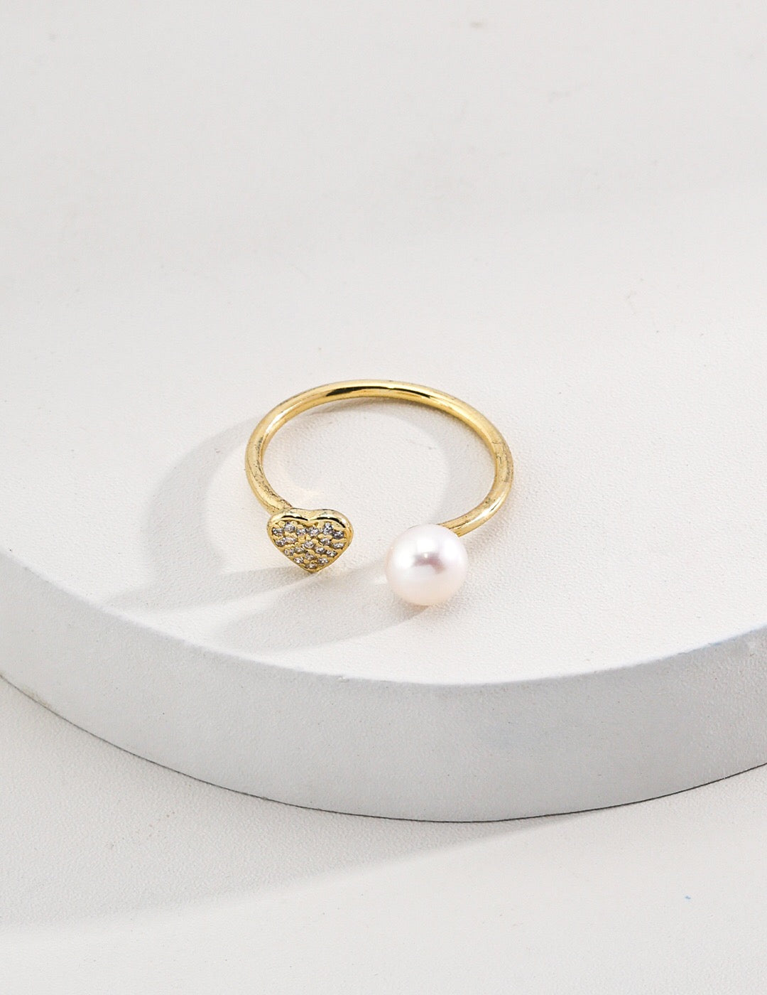 Sweetheart Pearl Ring